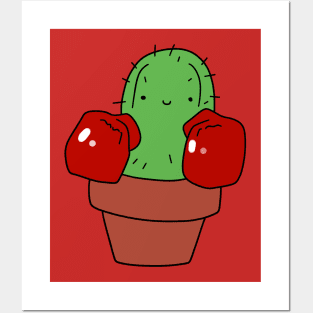 Boxing Gloves Cactus Posters and Art